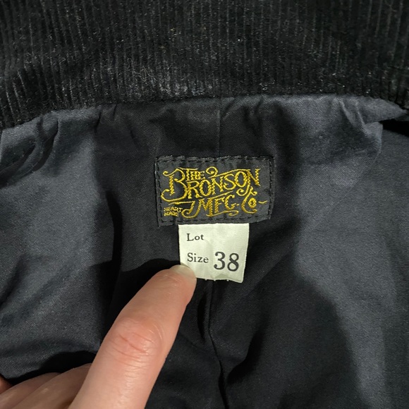 (SOLD) Bronson corduroy peacoat jacket Black M/38 - Picture 11 of 11